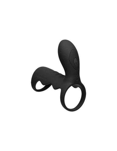 Jaula para el Pene con Vibración y Control Remoto Negro