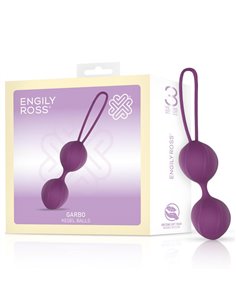 Garbo Bola Doble Kegel Silicona Púrpura
