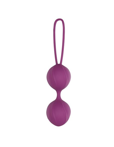 Garbo Bola Doble Kegel Silicona Púrpura