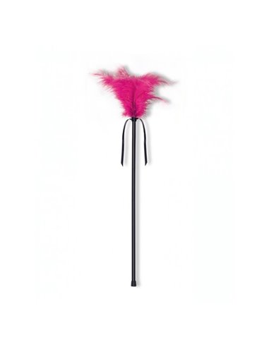 Estimulador con Plumas Fúcsia