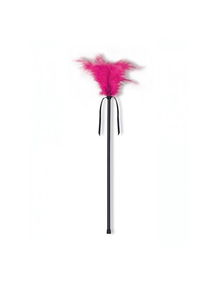 Estimulador con Plumas Fúcsia