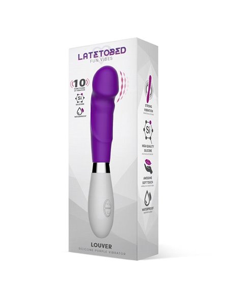 Louver Vibrador Silicona Púrpura