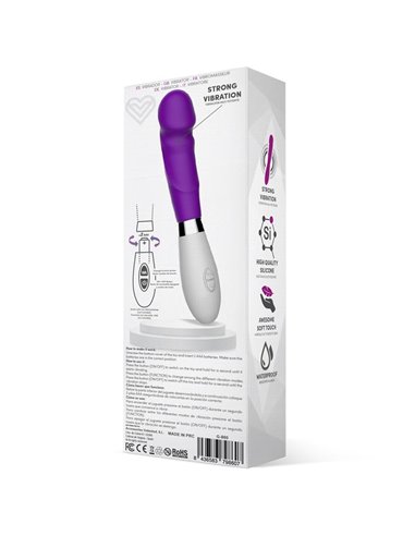 Louver Vibrador Silicona Púrpura