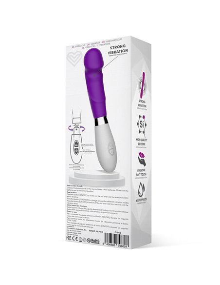 Louver Vibrador Silicona Púrpura