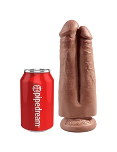 Arnés con Dildo Doble 7 Bronceado 2