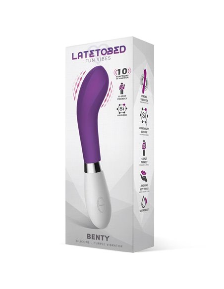 Benty Vibrador Silicona Púrpura