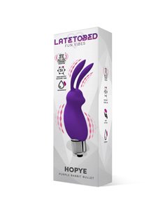 Hopye Bala Vibradora Conejito Silicona Púrpura 2