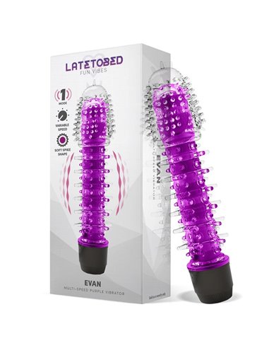 Evan Vibrador Multi Velocidad Púrpura
