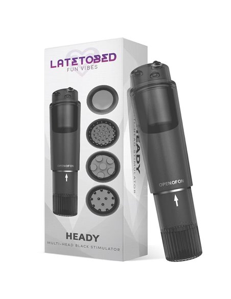 Heady Estimulador con 4 Cabezales Negro
