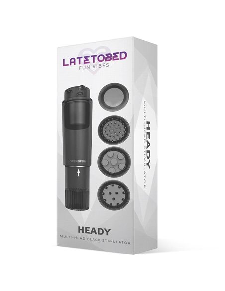 Heady Estimulador con 4 Cabezales Negro