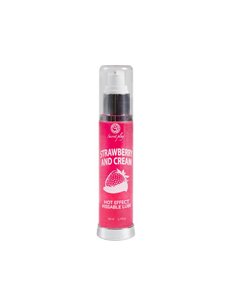 Lubricante Efecto Calor Fresas con Nata 50 ml