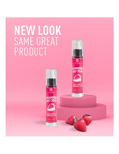 Lubricante Efecto Calor Fresas con Nata 50 ml