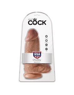 Dildo con Testículos 9 Chubby Bronceado 2