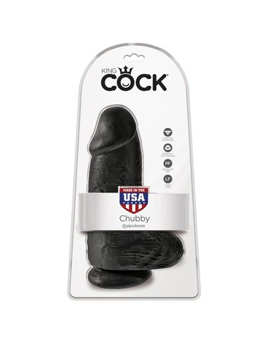 Dildo con Testículos 9 Chubby Negro