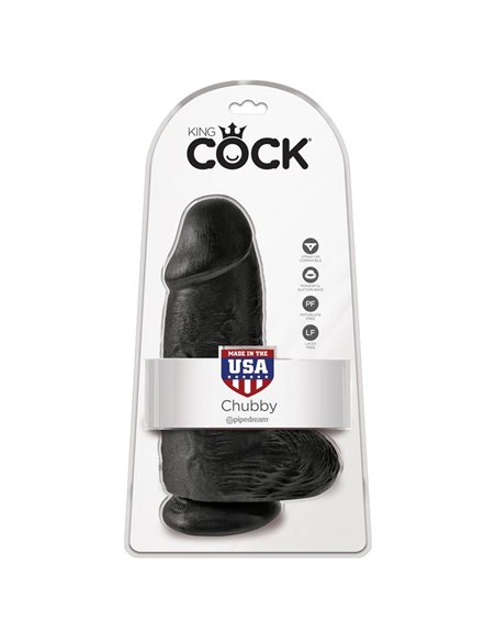 Dildo con Testículos 9 Chubby Negro