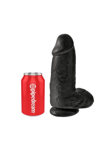 Dildo con Testículos 9 Chubby Negro