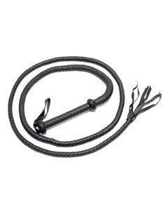 Látigo Trenzado Cuero Negro 250 cm 2