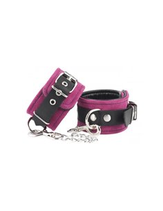 Esposas Cuero Pies Rosa Ajustable 2