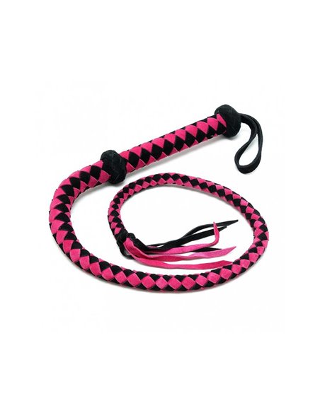 Látigo Árabe de Cuero Rosa 100 cm