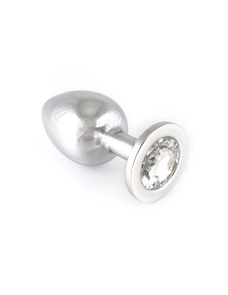 Plug Anal Acero Inoxidable Transparente