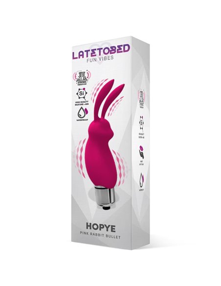 Hopye Bala Vibradora Conejito Silicona Rosa