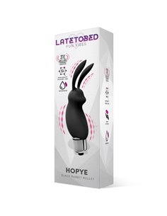 Hopye Bala Vibradora Conejito Silicona Negro 2