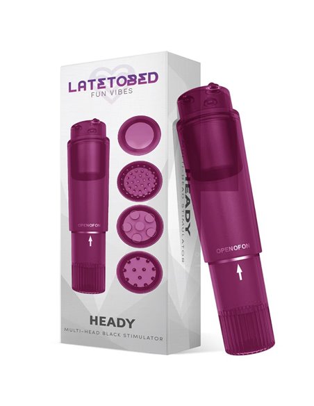 Heady Estimulador con 4 Cabezales Púrpura