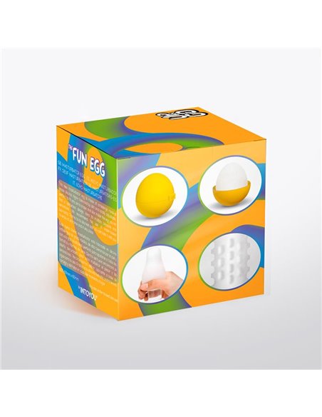Grovy Huevo Masturbador Elástico Amarillo