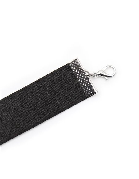Collar con Lazo y Cascabel 36 cm Negro L