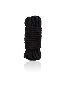 Cuerda Bondage de Algodón 10 Metros Negro