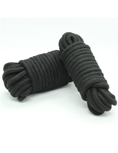 Cuerda Bondage de Algodón 10 Metros Negro