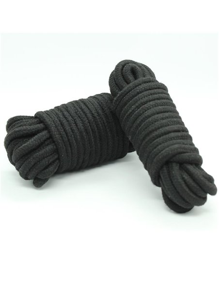 Cuerda Bondage de Algodón 10 Metros Negro