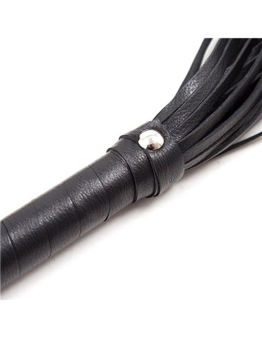 Flogger Mango de Metal 69 cm Negro
