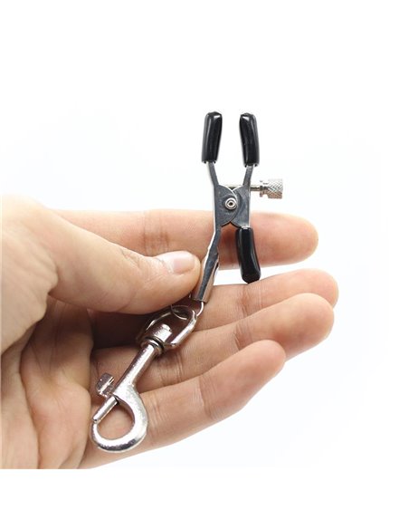 Pinzas para Pezones con Mosquetones Metal