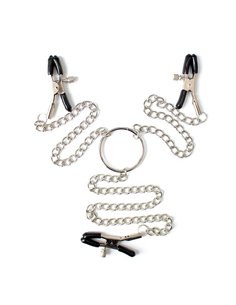 Pinzas para Pezones y Clítoris con Cadena Metal