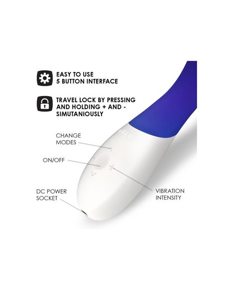 MONA WAVE Vibrador Punto G Azul MediaNoche