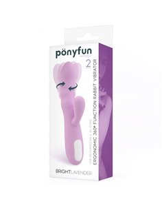 Brightlavender Vibrador y Rotador Doble Motor 360º USB Silicona 2
