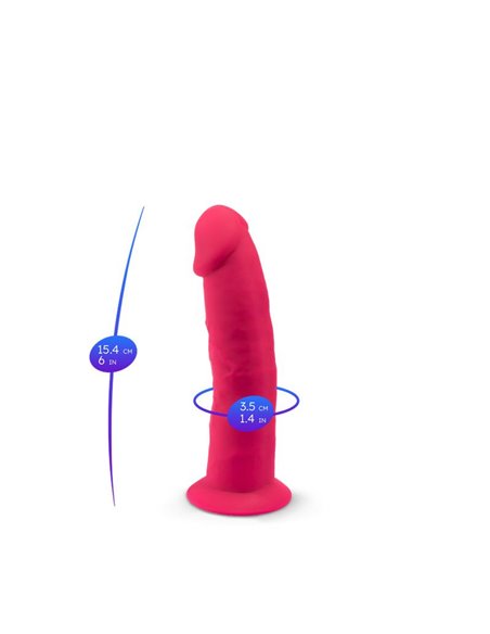 Dildo Dual Density Mod. 2 - 6 Rosa