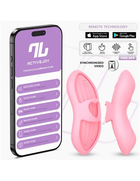Laia Estimulador de Dedo con Calor y Funda con APP Rosa