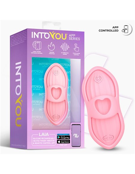 Laia Estimulador de Dedo con Calor y Funda con APP Rosa