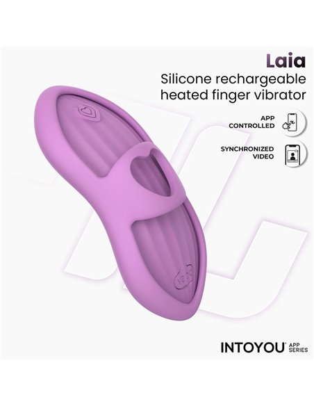 Laia Estimulador de Dedo con Calor y Funda con APP Lavanda
