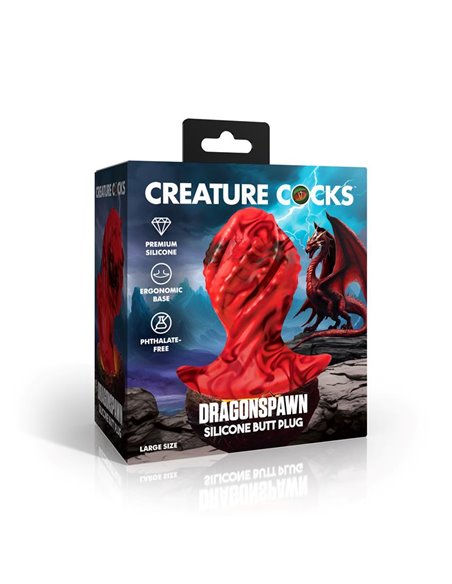 Dragonspawn Plug Anal Silicona Talla L