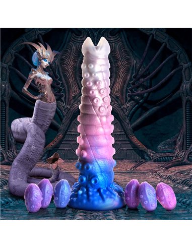 Tenta-Queen Dildo Ovipositor con 6 Huevos