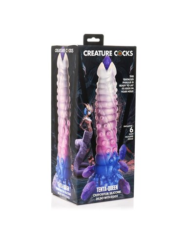 Tenta-Queen Dildo Ovipositor con 6 Huevos