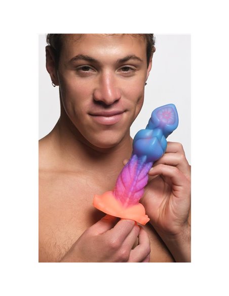 Aqua-Cock Dildo Brilla en la Oscuridad Silicona