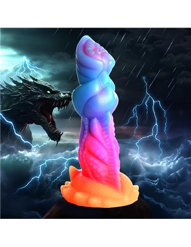 Aqua-Cock Dildo Brilla en la Oscuridad Silicona