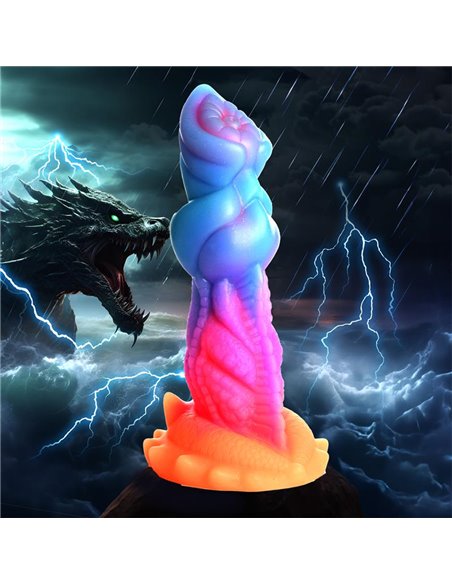 Aqua-Cock Dildo Brilla en la Oscuridad Silicona
