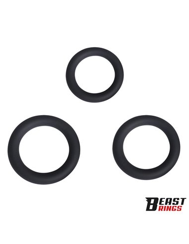Set de 3 Anillos para el Pene Silicona S, M y L