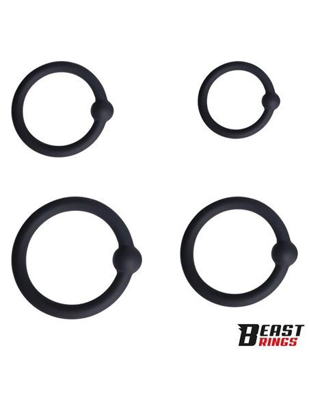 Set de 4 Anillos para el Pene Silicona
