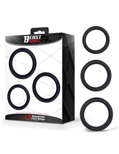 Set de 3 Anillos para el Pene Silicona S, M y L